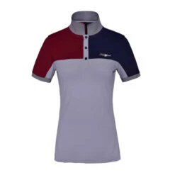 Kingsland Janey Tech Polo -Marys Tack and Feed Store janey polo grey sleet front 211 PT 717 553 KL 17436.1612988683