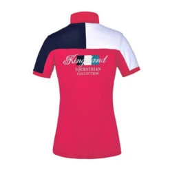 Kingsland Janey Tech Polo -Marys Tack and Feed Store janey polo red geranium back 211 PT 717 3003 KL 45674.1612988657