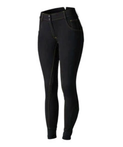Horze Jessi-Lyn Denim Full Seat Breeches -Marys Tack and Feed Store jessi lyn fs denim black front cp3664 horze 90377.1628628432