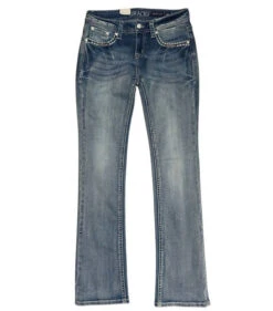 Grace In LA Jr Fit Steer Head Pocket Jeans -Marys Tack and Feed Store jr fit steerhead jean front grace LA 00606.1689631899