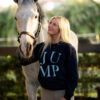 TKEQ JUMP Sweatshirt -Marys Tack and Feed Store jump sweatshirt classic navy horse2 TKEQ 27467.1688590551