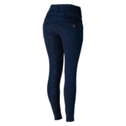 Horze Kacy Winter Denim Full Grip Breeches 7 Horze Kacy Winter Denim Full Grip Breeches -Marys Tack and Feed Store kacy 3 button fs denim dark blue back 36062 DB equinavia 46985.1639860297