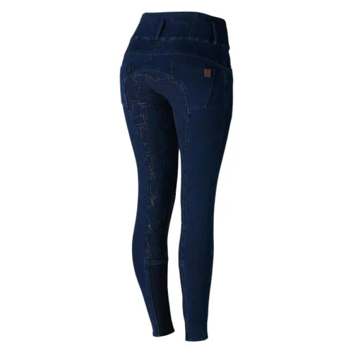 Horze Kacy Winter Denim Full Grip Breeches 5 Horze Kacy Winter Denim Full Grip Breeches - Image 3