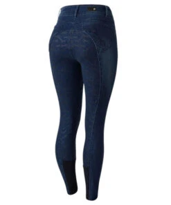 Horze Kaia Crystal Denim Full Seat Breeches -Marys Tack and Feed Store kaia denim FS crystals back 36684 DNB horze 64311.1652823873
