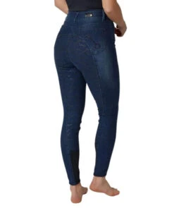 Horze Kaia Crystal Denim Full Seat Breeches -Marys Tack and Feed Store kaia denim FS crystals side 36684 DNB horze 28406.1652824146