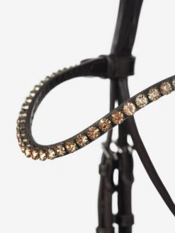 LeMieux Kudos Patent Dressage Bridle -Marys Tack and Feed Store kudos dressage bridle brown crystal brow IT03551 lemieux 62381.1721447136