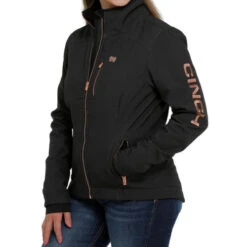 Cinch Ladies CC Jacket -Marys Tack and Feed Store lds cc jacket black side MAJ9856001 cinch 07809.1665528499
