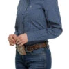 Cinch Ladies Cotton Performance Shirts Prints -Marys Tack and Feed Store lds cinch print ls royal front MSW9164192 cinch 09381.1671482529