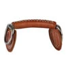 Leather Covered Racing Dee -Marys Tack and Feed Store leather covered racing dee brown silver front 5928 jacks manufacturing 15502.1633548641