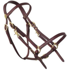 Tucker Halter Bridle Lite -Marys Tack and Feed Store lite halter bridle brown brass 0317 1201 tucker 51846.1671830942