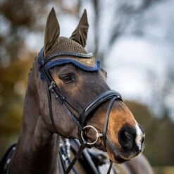 LeMieux Classic Ear Bonnet AW24 -Marys Tack and Feed Store lm classic fly bonnet aw24 alpine horse IT05267005 lemieux 28688.1725925282