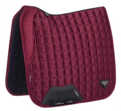 LeMieux Loire Memory Foam Dressage Pad -Marys Tack and Feed Store loire drsg memory mulberry side 6967 lemieux 87837.1677098427