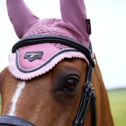 LeMieux Loire Ear Bonnet SS25 -Marys Tack and Feed Store loire fly bonnet s25 peony lifestyle detail IT05940004 lemieux 14752.1739997020