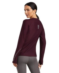 Ariat Lumina Tee Long Sleeve -Marys Tack and Feed Store lumina tee ls mulberry back 10041255 ariat 87580.1661643986