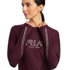 Ariat Lumina Tee Long Sleeve -Marys Tack and Feed Store lumina tee ls mulberry detail 10041255 ariat 22512.1661643991