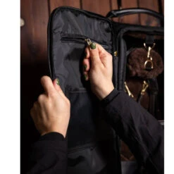 LeMieux Luxe Bridle Bag -Marys Tack and Feed Store luxe bridle bag black interior pocket IT04977 lemieux 34912.1733604045