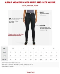 Ariat REAL Entwined Bootcut Jean 7 Ariat REAL Entwined Bootcut Jean -Marys Tack and Feed Store measure guide pants ariat 75132.1654292262