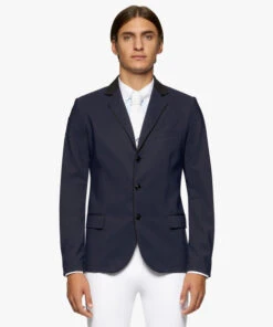 Men's Cavalleria Toscana GP Perforated Jacket -Marys Tack and Feed Store men gp perforated jacket smoky blue front GGU024 JF115 7E00 CT 26678.1659810482
