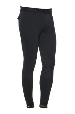 Men's Cavalleria Toscana Logo Tape Breeches Grip Knee -Marys Tack and Feed Store men new grip logo tape navy side PAU133 PA010 7901 cavalleria toscana 41327.1657138038