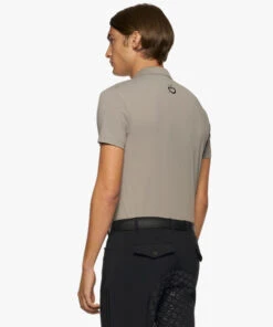Men's Cavalleria Toscana Raceway Polo Short Sleeve 10 Men's Cavalleria Toscana Raceway Polo Short Sleeve -Marys Tack and Feed Store men team raceway polo ss taupgrey back POU301 PA060 8C00 CT 10698.1659815415