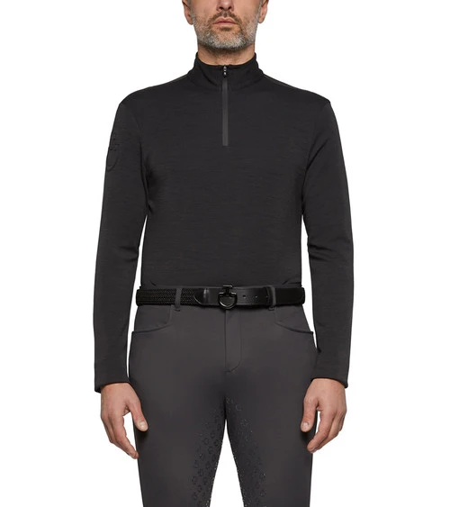 Men's Cavalleria Toscana Tech Wool Zip Turtleneck 6 Men's Cavalleria Toscana Tech Wool Zip Turtleneck - Image 4