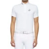 Cavalleria Toscana Men's CT Team Short Sleeve Polo -Marys Tack and Feed Store mens CT team polo SS white front POU237 PA048 0001 cavalleria 69800.1624996146