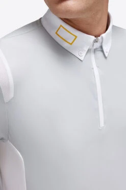 Men's RG Zip Competition Polo Short Sleeve 10 Men's RG Zip Competition Polo Short Sleeve -Marys Tack and Feed Store mens competition zip polo ss lt.grey detail POM005 JS001 8100 cavalleria toscana 57668.1670292911