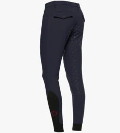 Men's Cavalleria Toscana Dressage Breeches Full Grip -Marys Tack and Feed Store mens fg breeches smoky blue back PAU054 JE010 7E00 ct 01088.1661022370