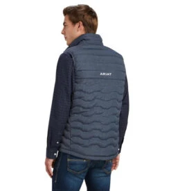 Men's Ariat Ideal Down Vest -Marys Tack and Feed Store mens ideal down vest charcoal back 10041372 ariat 17870.1663779968