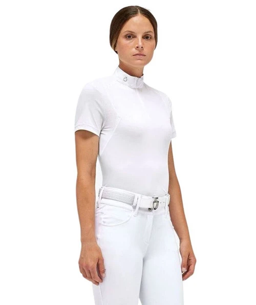 Cavalleria Toscana Mesh Insert Polo Short Sleeve 5 Cavalleria Toscana Mesh Insert Polo Short Sleeve - Image 3