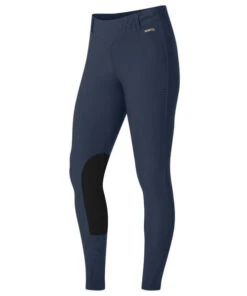 Kerrits Microcord Tights Knee Patch -Marys Tack and Feed Store microcord tight indigo side 50170 kerrits 91097.1686441448