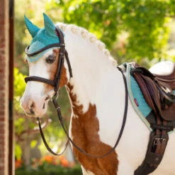 LeMieux Mini Ear Bonnet SS25 -Marys Tack and Feed Store mini fly hood s25 lagoon lifestyle IT06736003 lemieux 68874.1739992303