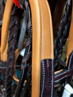 Vespucci New Fancy Raised Hunter Bridle -Marys Tack and Feed Store new fancy hunter bridle oakbark crown detail 810434N vespucci 05145.1712845186