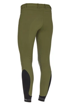 Cavalleria Toscana New Grip Logo Tape Breeches -Marys Tack and Feed Store new grip logo tape breech olive back PAD133 PA010 cavalleria 37896.1625604005