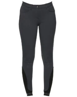Cavalleria Toscana New Grip Logo Tape Breeches -Marys Tack and Feed Store new grip logo tape dark grey front PAD133 PA010 8989 CT 79350.1625603987