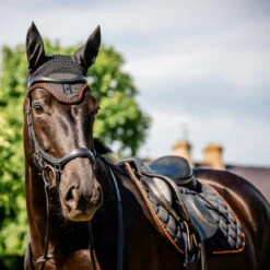 Horseware Ireland Horseware Newmarket Ear Net -Marys Tack and Feed Store newmarket ear net gold lifestyle DEHC11 VRK0 horseware 52569.1745623190