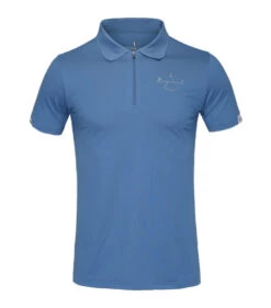 Men's Kingsland Nico Polo Short Sleeve -Marys Tack and Feed Store nico polo blue horizon front 220 PT 206 297 kingsland 37189.1643487153