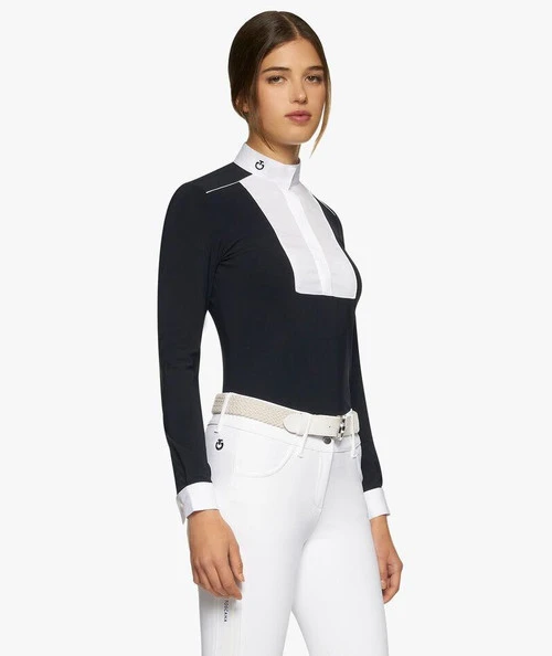 Cavalleria Toscana Outline Piping Shirt Long Sleeve 6 Cavalleria Toscana Outline Piping Shirt Long Sleeve - Image 4
