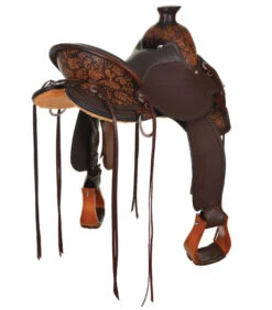 Circle Y Paisley A Fork Flex2 Saddle 1154 -Marys Tack and Feed Store paisley a fork flex2 brown cantle 1154 circle y 00241.1640291057