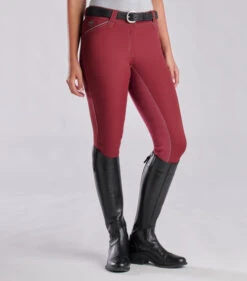 Piper Evolution Breeches Full Seat -Marys Tack and Feed Store piper evolution fs merlot front 33064 smartpak 27411.1665609358