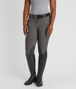 Piper Evolution Breeches Knee Patch -Marys Tack and Feed Store piper evolution kp charcoal jade front 33063 smartpak 06092.1665607410