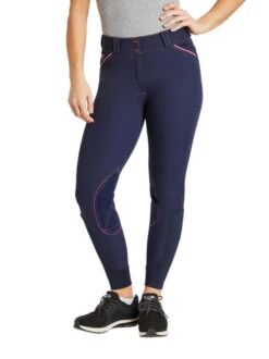 Piper Evolution Breeches Knee Patch -Marys Tack and Feed Store piper evolution kp navy berry front 33063 smartpak 59295.1665607330