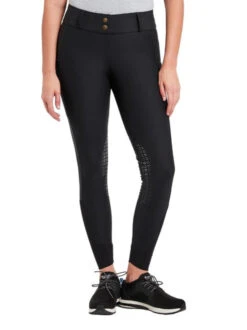 Piper Fusion Breeches Knee Grip -Marys Tack and Feed Store piper fusion knee grip black front 32382 smartpak 69457.1679003698