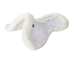 Fleeceworks Sheepskin PJ Wither Relief Half Pad 6 Fleeceworks Sheepskin PJ Wither Relief Half Pad -Marys Tack and Feed Store pj butterfly half pad white fleeceworks 45982.1593371613