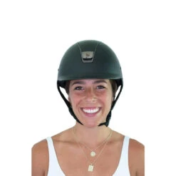 Ellsworth Ponytail Hairnet -Marys Tack and Feed Store ponytail hairnet darkbrown front helmet DARK BROWN ellsworth 07228.1722264481