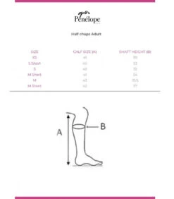 PÉNÉLOPE Pénélope Prisca Half Chaps 11 PÉNÉLOPE Pénélope Prisca Half Chaps -Marys Tack and Feed Store prisca half chaps size 31209.1691198761