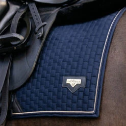 LeMieux Puissance Suede Dressage Pad SU25 -Marys Tack and Feed Store puissance suede drsg pad su25 navy detail IT06351005 lemieux 05494.1751582642