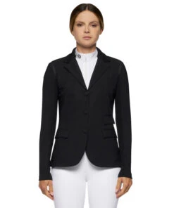 Cavalleria Toscana R-EVO Jersey Tech Knit Show Jacket -Marys Tack and Feed Store r evo lt tech knit jacket black front GGD036 JC019 9999 CT 94194.1641944219