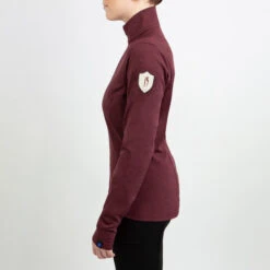 Irideon Women's Radiant Half Zip -Marys Tack and Feed Store radiant 1 2 zip cozy top henna side 30 7101 HNA irideon 30057.1666227142