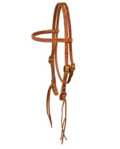 Berlin Leather Rattlesnake Brow Headstall